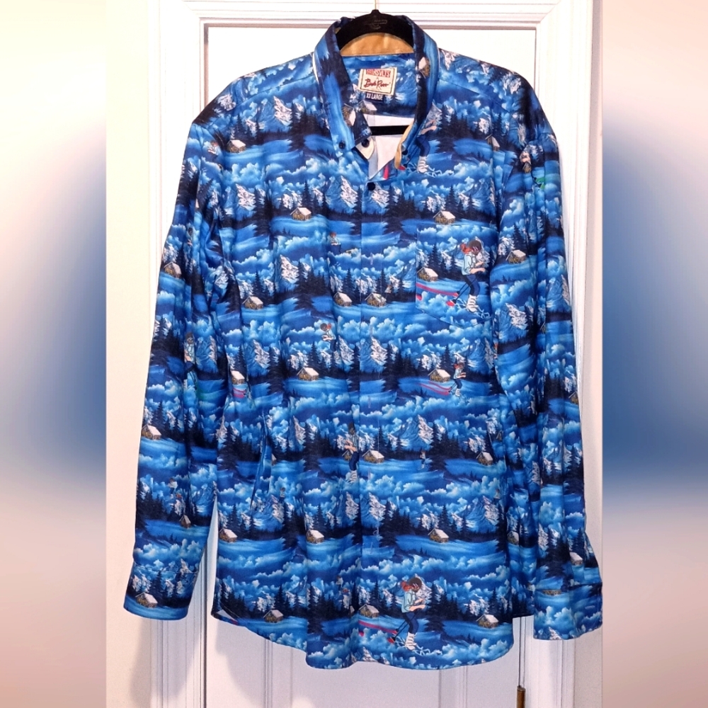 The RSVLTS X Rob Ross winter Cabin Seen Shirt Jacket XXL